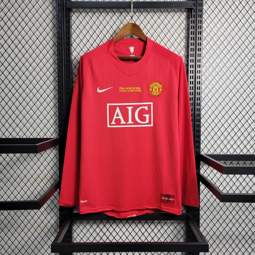 Manchester United 2008 Final Ucl Manga Larga